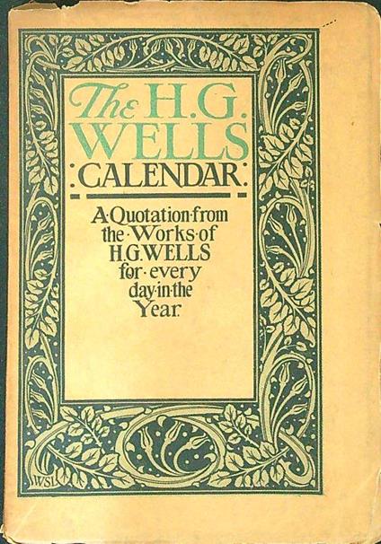 The H. G. Wells calendar - H. G. Wells - copertina