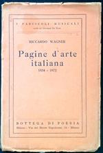 Pagine d'arte italiana 1834-1872