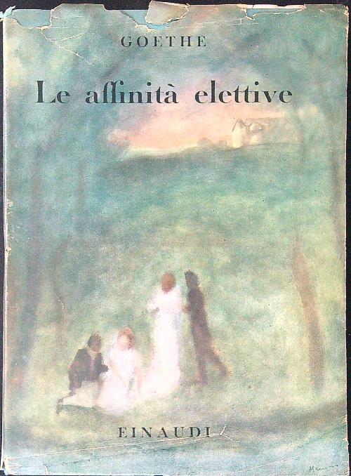 Le affinità elettive - Goethe - copertina