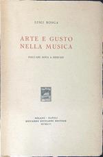 Arte e gusto nella musica