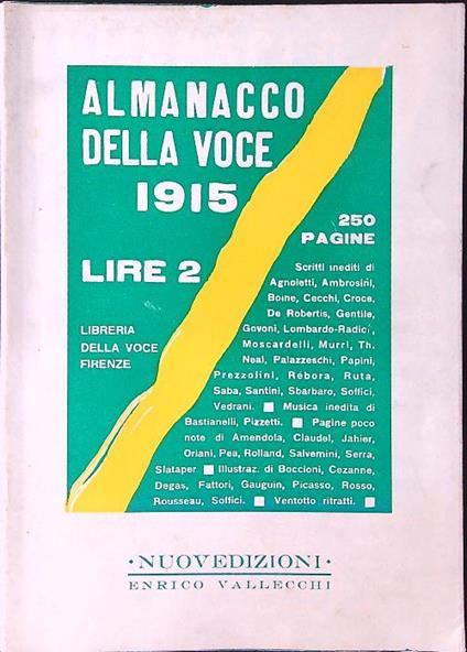 Almanacco della voce 1915 - copertina