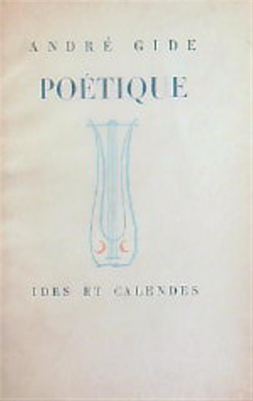 Poetique - André Gide - copertina