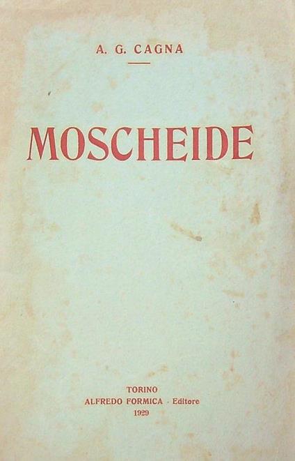 Moscheide - A.G. Cagna - copertina