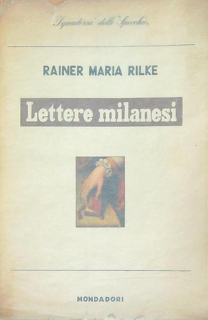 Lettere milanesi - Rainer Maria Rilke - copertina