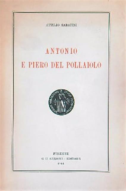 Antonio e Piero del Pollaiolo - Attilio Sabatini - copertina