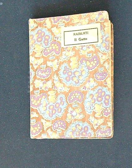 Sul gatto - Giovanni Rajberti - copertina