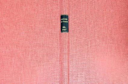 Storie di luoghi d'Italia. n. 31/ Autunno 1987 - copertina