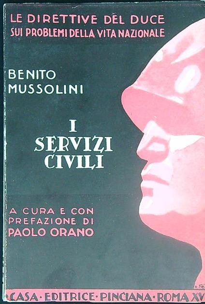 I servizi civili - Benito Mussolini - copertina