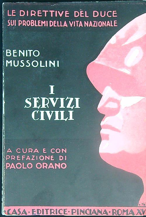 I servizi civili - Benito Mussolini - copertina