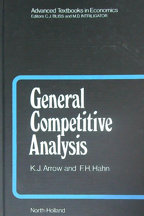 General Competitive Analysis - Kenneth Arrow - copertina