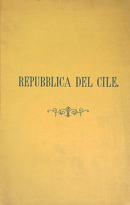 Breve Descrizione della Repubblica del Cile - copertina