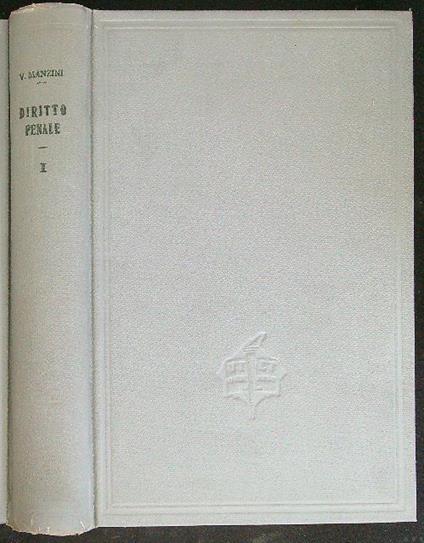 Diritto penale 10 vv - V. Manzini - copertina