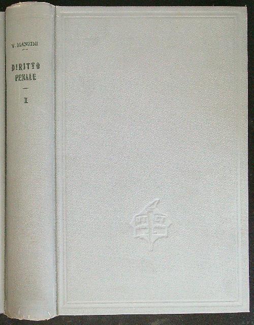 Diritto penale 10 vv - V. Manzini - copertina
