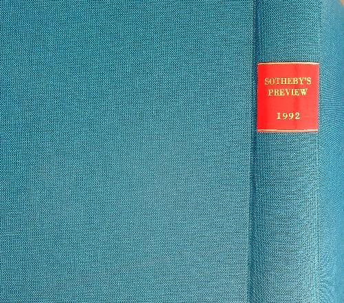 Sotheby's preview. Annata 1992 non completa - copertina