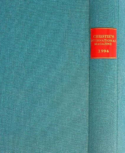 Christiès international magazine 1994 - copertina