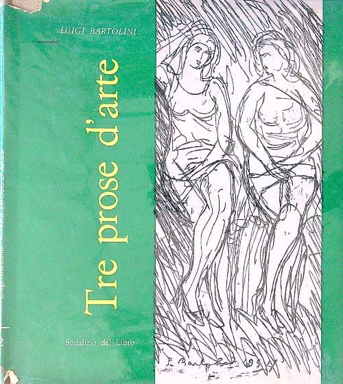 Tre prose d'arte - Luigi Bartolini - copertina