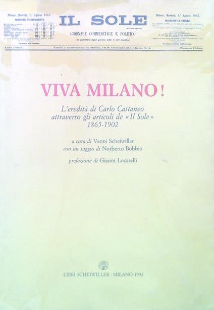Viva Milano! - Edizione speciale per gli amici de Il sole 24 ore - Vanni Scheiwiller - copertina