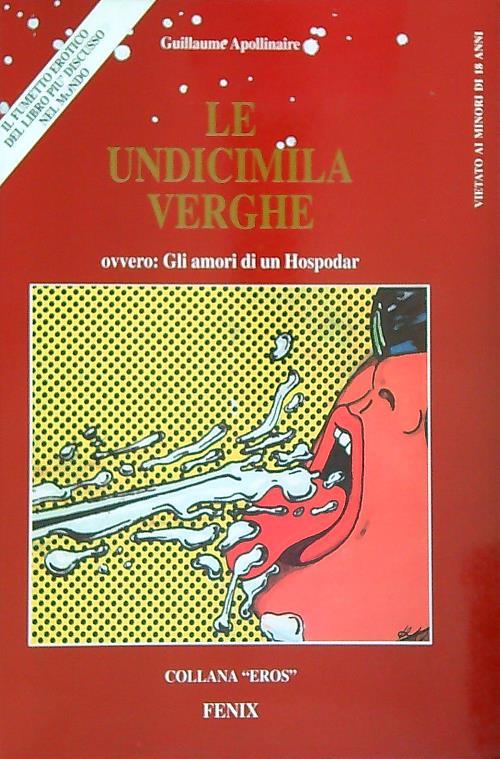 Le undicimila verghe - Guillaume Apollinaire - copertina