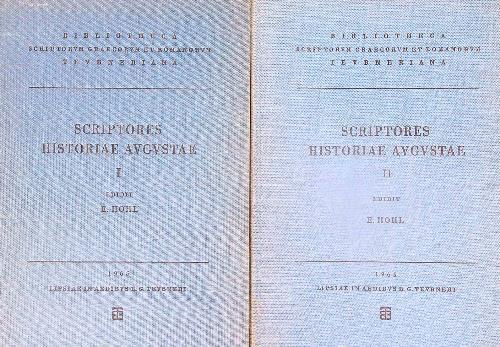 Scriptores Historiae Augustae. 2vv - E. Hohl - copertina
