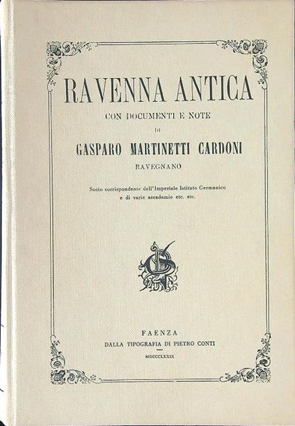Ravenna antica  - copertina