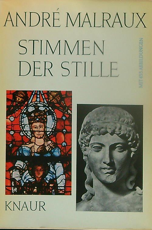 Stimmen der Stille - Andrè Malraux - copertina