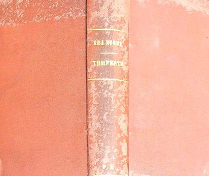 Tempeste  - Ada Negri - copertina