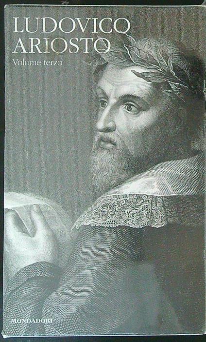 Ludovico Ariosto Volume terzo - copertina