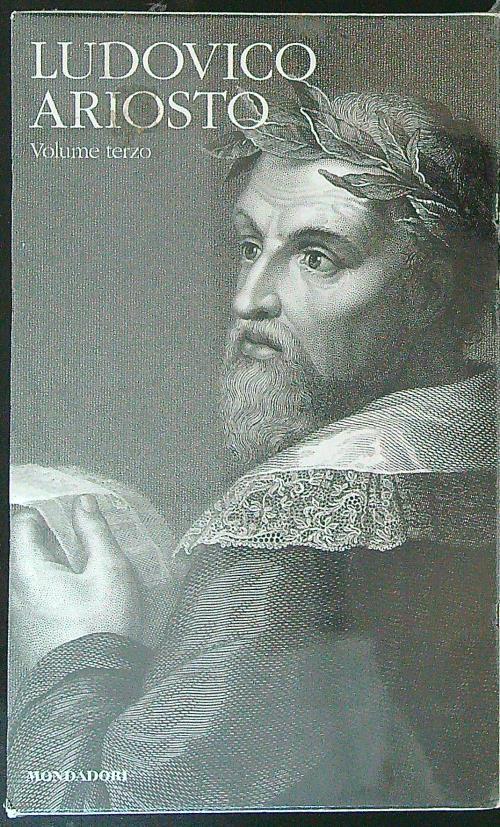 Ludovico Ariosto Volume terzo - copertina