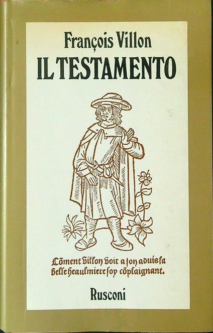 Il  Testamento - Francois Villon - copertina
