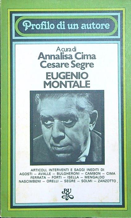 Eugenio Montale - A. Cima - copertina