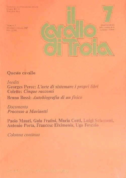 Il cavallo di troia 7/Inverno-primavera 1987 - copertina