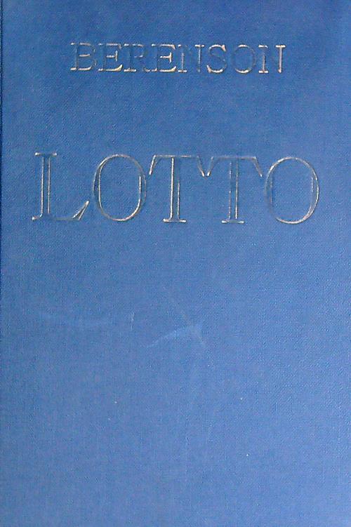 Lotto - Bernard Berenson - copertina