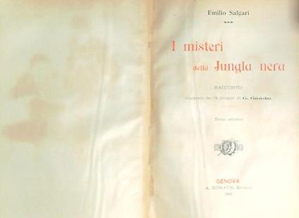 I misteri della jungla nera - Emilio Salgari - copertina