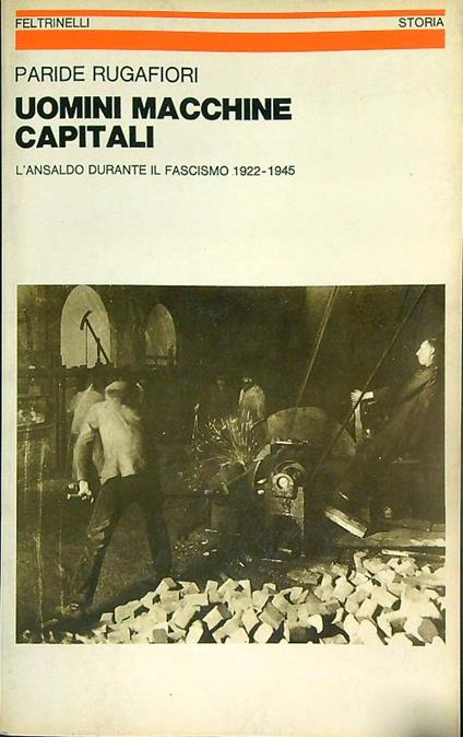 Uomini Macchine Capitali - Paride Rugafiori - copertina