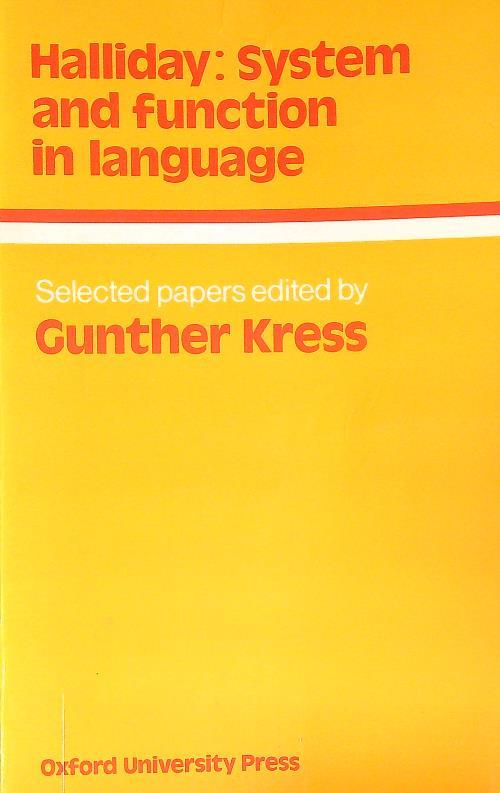 Halliday Modality System Halliday: System and Function in Language - Gunther Kress - Libro Usato ...