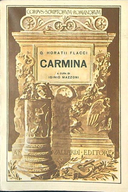 Carmina - Q. Horatii Flacci - copertina