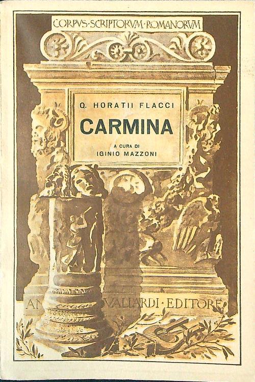 Carmina - Q. Horatii Flacci - copertina
