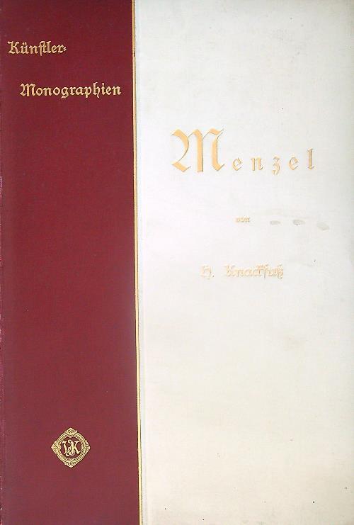Menzel  - H Knackfuss - copertina