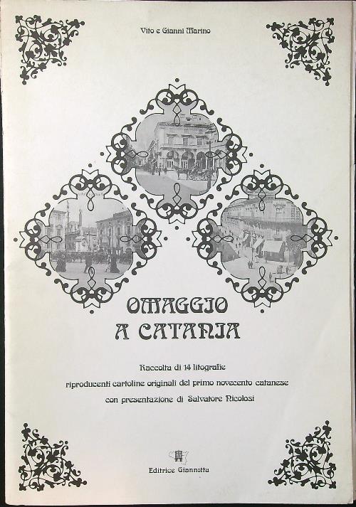 Omaggio a Catania. 14 litografie - Vito e Gianni Marino - copertina