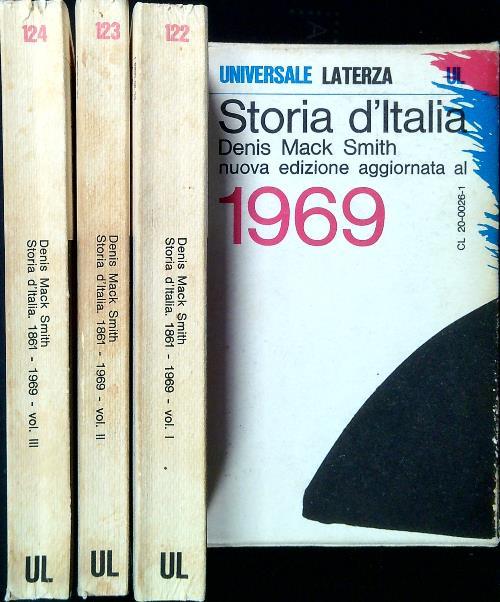Storia d'Italia 1861-1969. 3 Volumi - Denis Smith - copertina