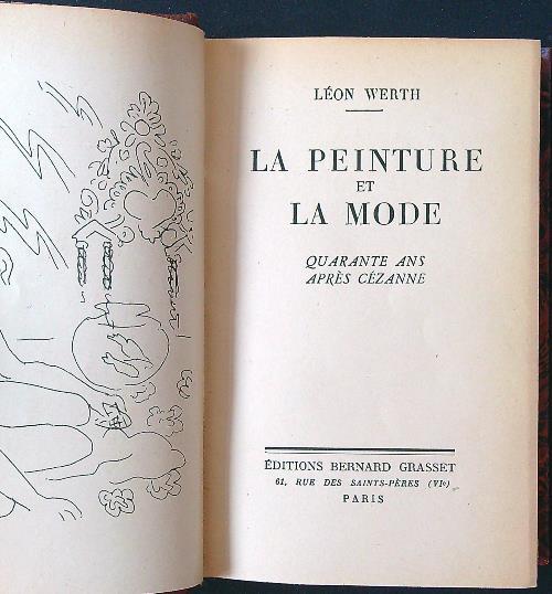 La peinture et la mode. Quarante ans apres Cezanne - Leon Werth - copertina