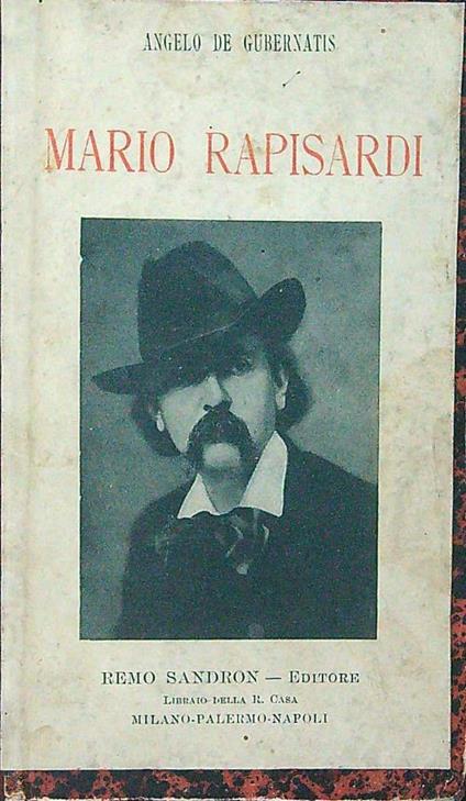 Mario Rapisardi - Angelo de Gubernatis - copertina