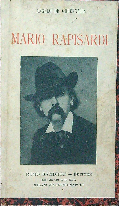 Mario Rapisardi - Angelo de Gubernatis - copertina