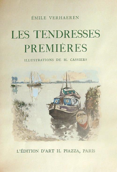 Les Tendresses premieres - Emile Verhaeren - copertina