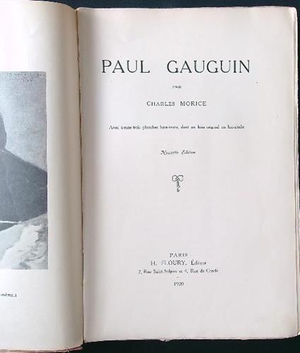 Paul Gauguin - Charles Morice - copertina