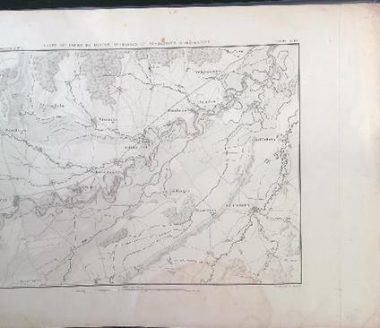 Carte du cours du Danube au-dessus et au-dessous d'Hochstett - M. Thiers - copertina