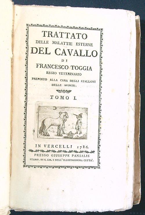Trattato delle malattie esterne del cavallo 2 voll. - Francesco Toggia - copertina