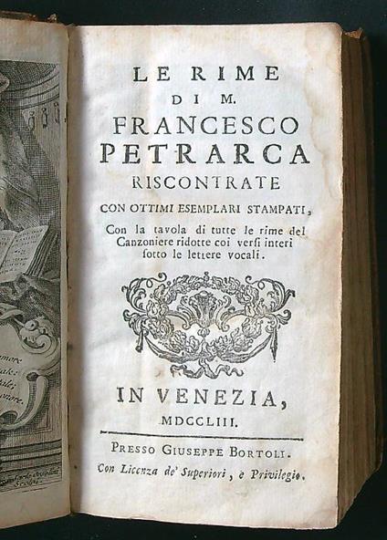Rime - Francesco Petrarca - copertina