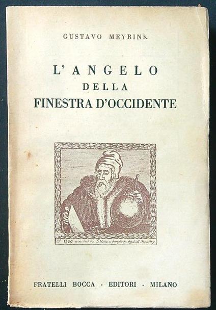 L' angelo della finestra d'occidente - Gustavo Meyrink - copertina