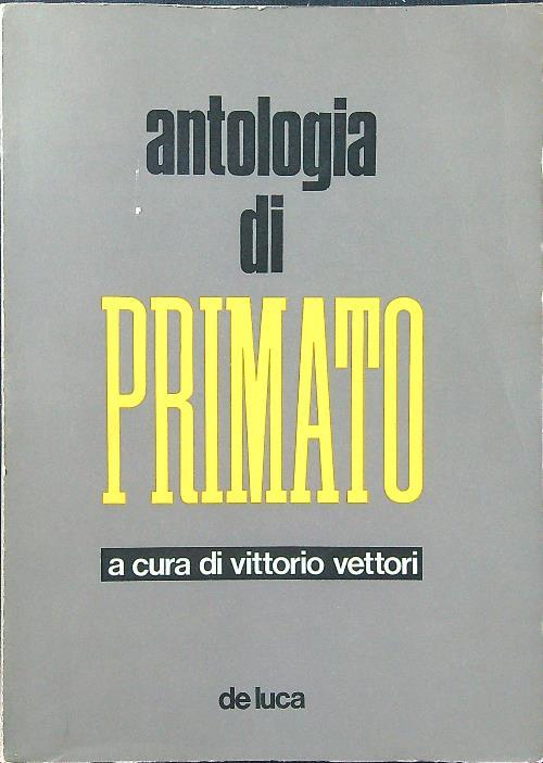 Antologia di Primato - Vittorio Vettori - copertina